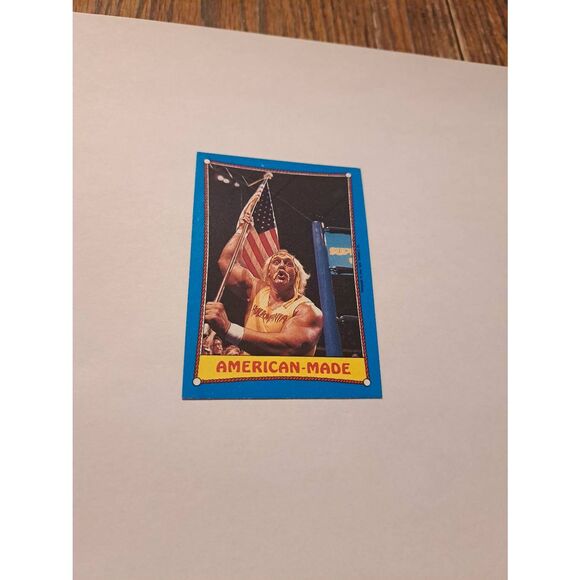 1987 Topps WWF Hulk Hogan #35 American Made Wrestling Trading Card Vintage - Picture 1 of 2